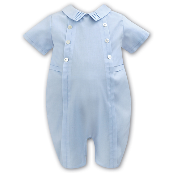 Sarah Louise Boys Christening Romper 11042